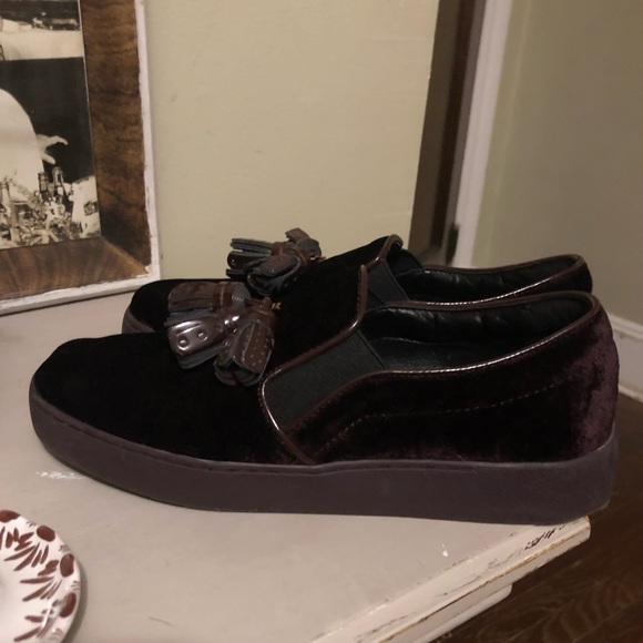 Nine West Velvet Tassel Loafers/Sneakers 7 - Picture 7 of 9